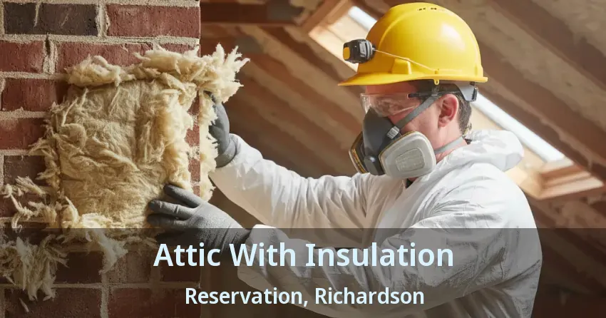 Attic With Insulation Reservation, Richardson - TX