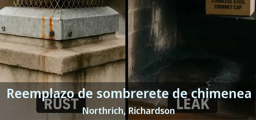 Reemplazo de sombrerete de chimenea Northrich, Richardson - TX