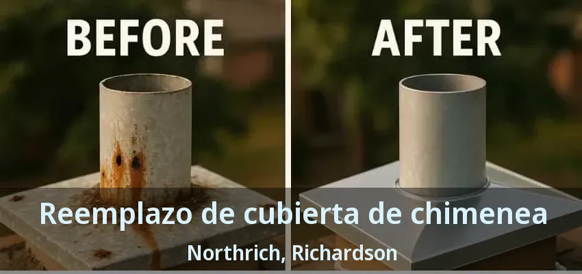 Reemplazo de cubierta de chimenea Northrich, Richardson - TX Reemplazo de cubierta de chimenea Northrich, Richardson - TX