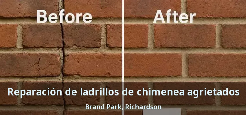Reparación de ladrillos de chimenea agrietados Brand Park, Richardson - TX Reparación de ladrillos de chimenea agrietados Brand Park, Richardson - TX
