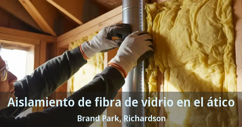 Aislamiento de fibra de vidrio en el ático Brand Park, Richardson - TX Aislamiento de fibra de vidrio en el ático Brand Park, Richardson - TX