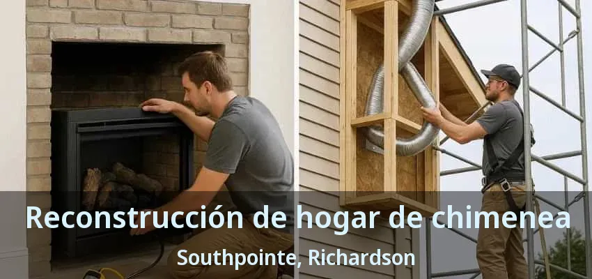 Reconstrucción de hogar de chimenea Southpointe, Richardson - TX Reconstrucción de hogar de chimenea Southpointe, Richardson - TX