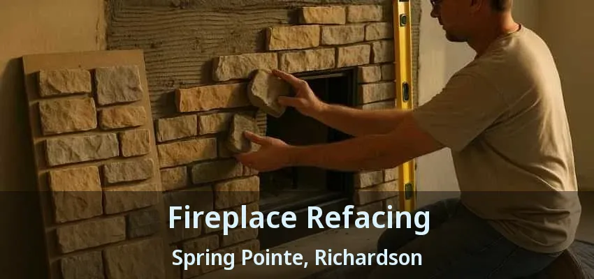 Fireplace Refacing Spring Pointe, Richardson - TX