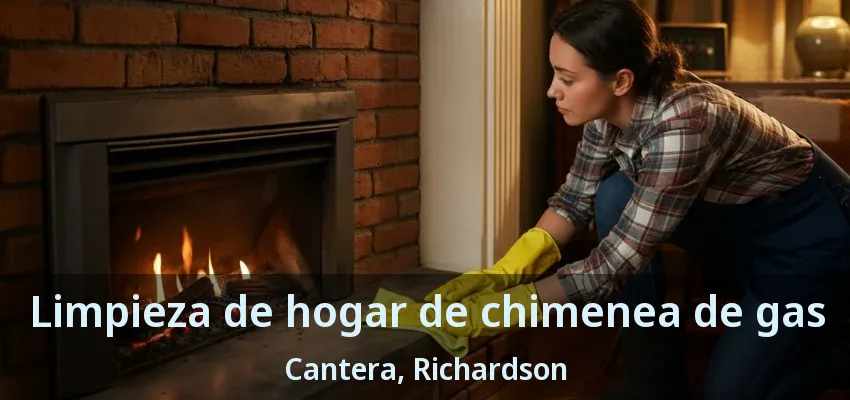 Limpieza de hogar de chimenea de gas Cantera, Richardson - TX Limpieza de hogar de chimenea de gas Cantera, Richardson - TX