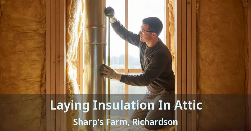 Laying Insulation In Attic Sharp's Farm, Richardson - TX