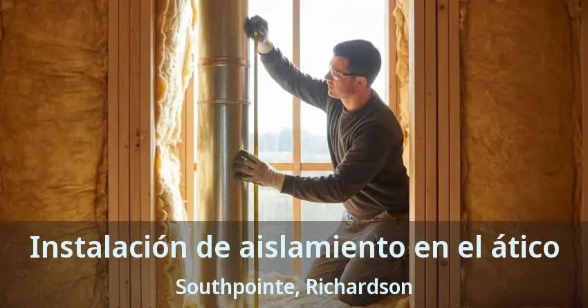 Instalación de aislamiento en el ático Southpointe, Richardson - TX Instalación de aislamiento en el ático Southpointe, Richardson - TX