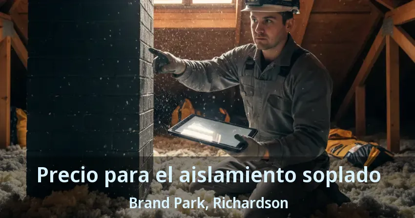 Precio para el aislamiento soplado Brand Park, Richardson - TX