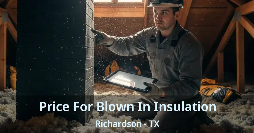Price For Blown In Insulation Richardson - TX Price For Blown In Insulation Richardson - TX