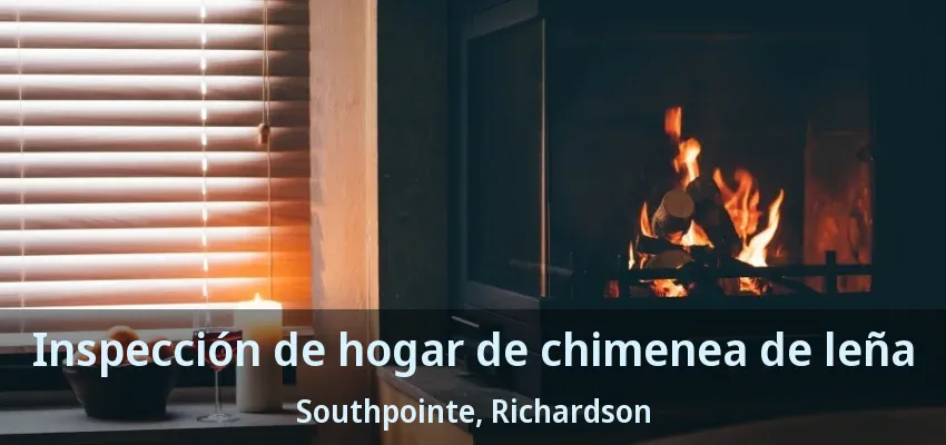 Inspección de hogar de chimenea de leña Southpointe, Richardson - TX Inspección de hogar de chimenea de leña Southpointe, Richardson - TX